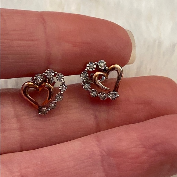 Heart Diamond Earrings - Picture 4 of 5